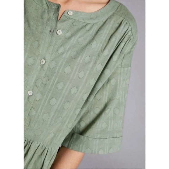 Anthropologie Sage Green Cottagecore Maxi Dress size XS - Picture 4 of 12